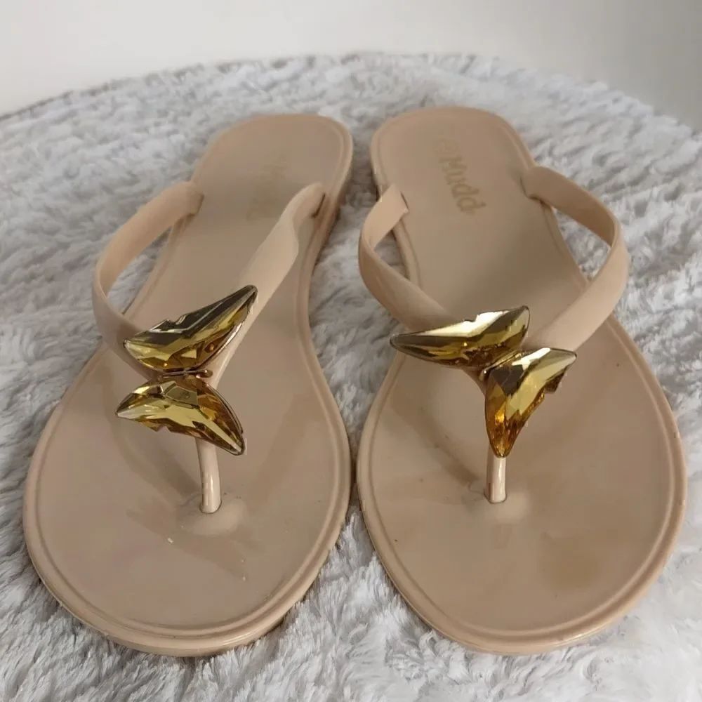 Mudd Jeweled Butterfly Sandals   
